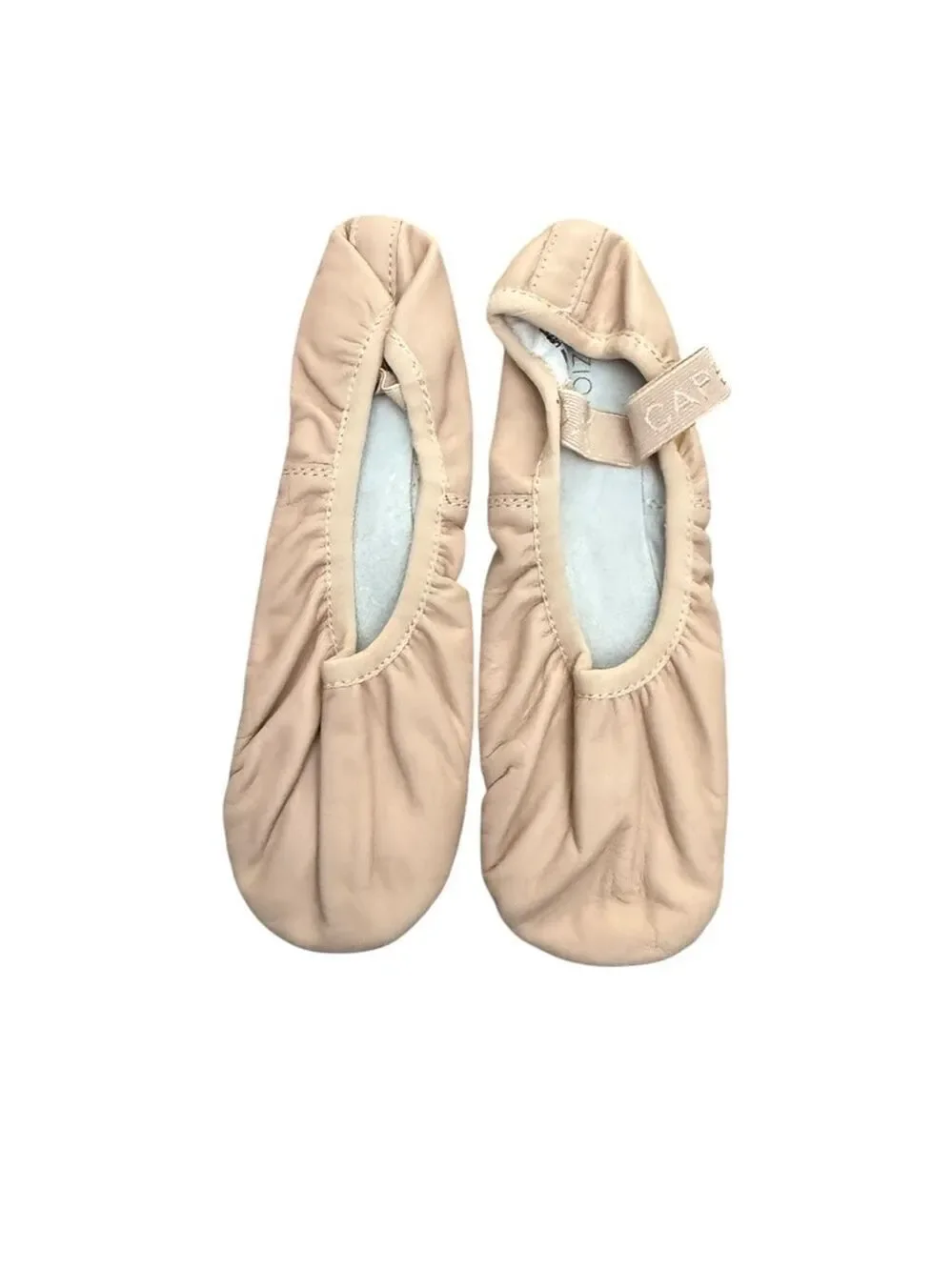 Capezio Lily Leather Ballet Slippers Pink 2M Girls Dance Shoes